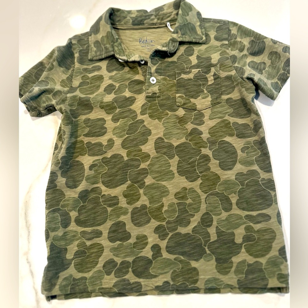 Boys mini Bodden camo polo size 5